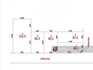 Bán đất lô góc 2 mặt tiền xóm gà, cổ loa, 90m², mt 6m, ngõ thông, dân cư đông, giá 72tr/m²