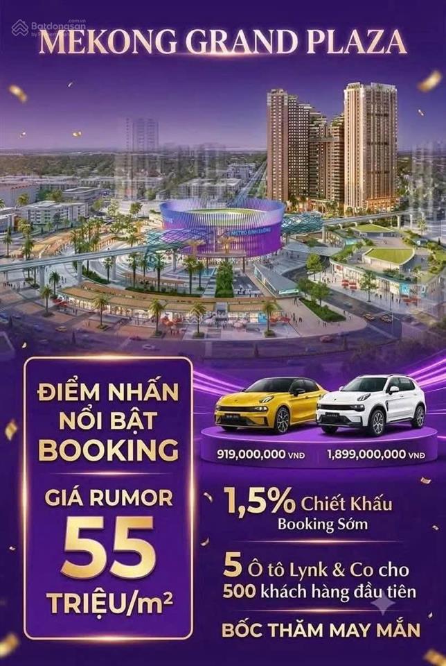 3,7 tỷ  2pn2wc  tt 30% nhận nhà  htls 2 năm  nam mekong grand plaza đối diện tttm ga metro