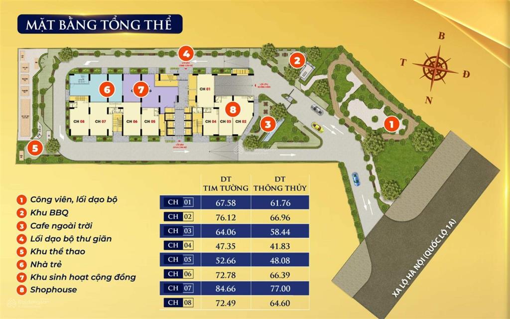 Bán căn hộ bcons avenue 1pn  1wc 44m2 view sông = 1.940 tỷ có vat, bao hết thuế phí sang tên