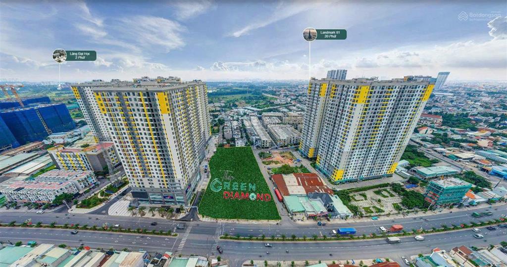 Bán căn hộ bcons city  green diamond 2pn  2wc 52,7m2 = 2,8 tỷ có vat, thanh toán theo tiến độ cdt