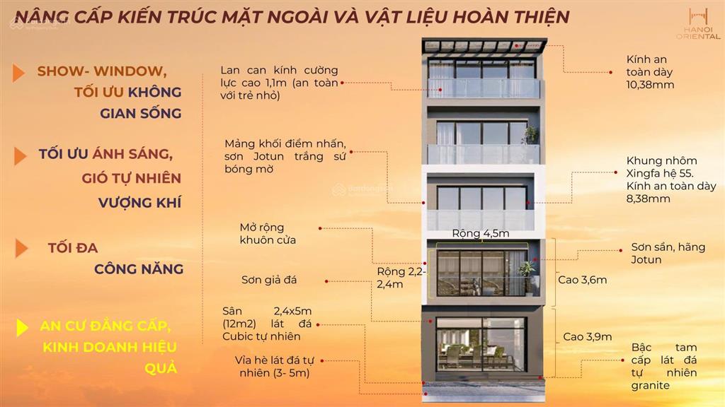 Bán liền kề/shophouse hà nội oriental gia lâm chiết khấu 13%  17%
