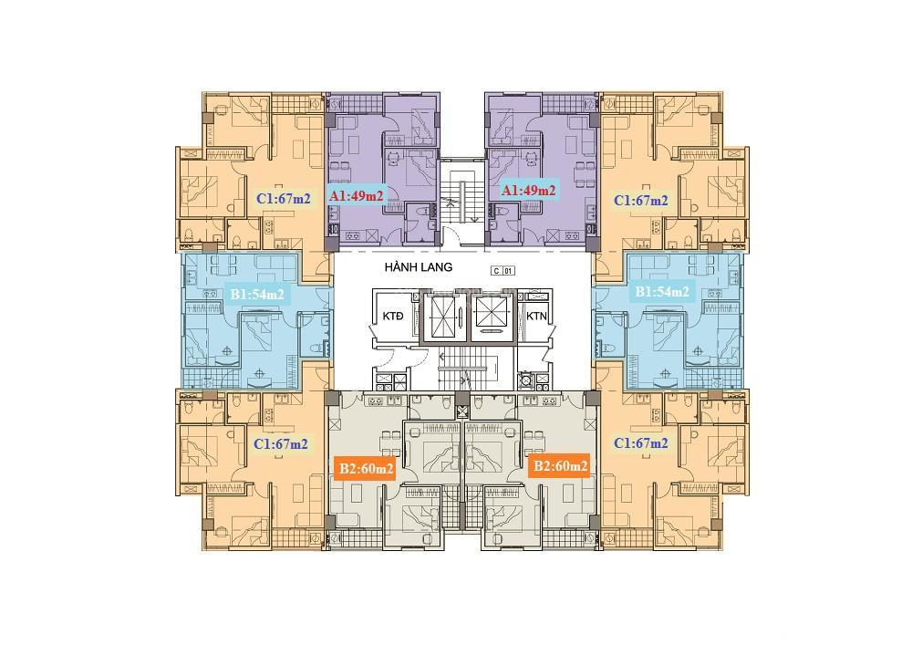 Bán căn hộ 2 ngủ pcc1 complex, ngay gần trường đại học đại nam, hà đông.