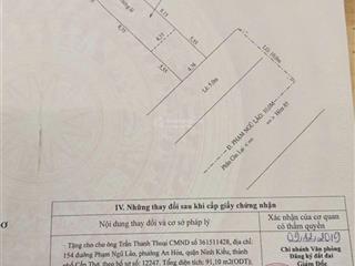 Bán đất mặt tiền đường phạm ngũ lão , gần chợ an hoà thuận lợi kinh doanh