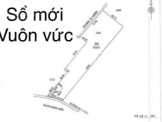 Bán 5.385m2 đất mặt tiền rạch hàng bần cách trương vĩnh nguyên 300m