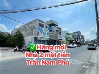 Bán nhà trệt lầu sổ hồng hoàng công mặt tiền trần nam phú