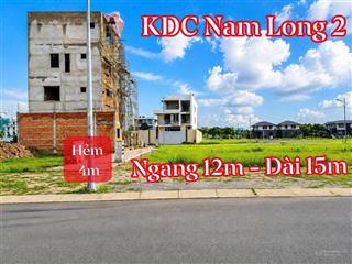 Bán cặp nền đường d6 khu nam long 2 (nam long central lake) dt 12x15  giá 7.2 tỷ
