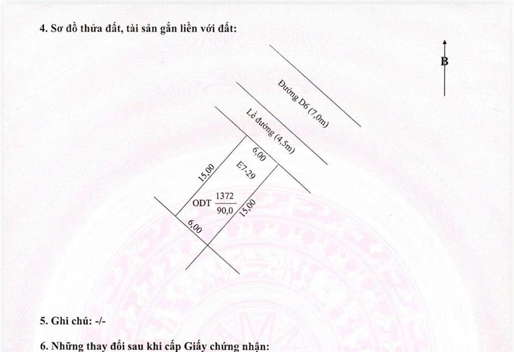 Bán cặp nền đường d6 khu nam long 2 (nam long central lake)