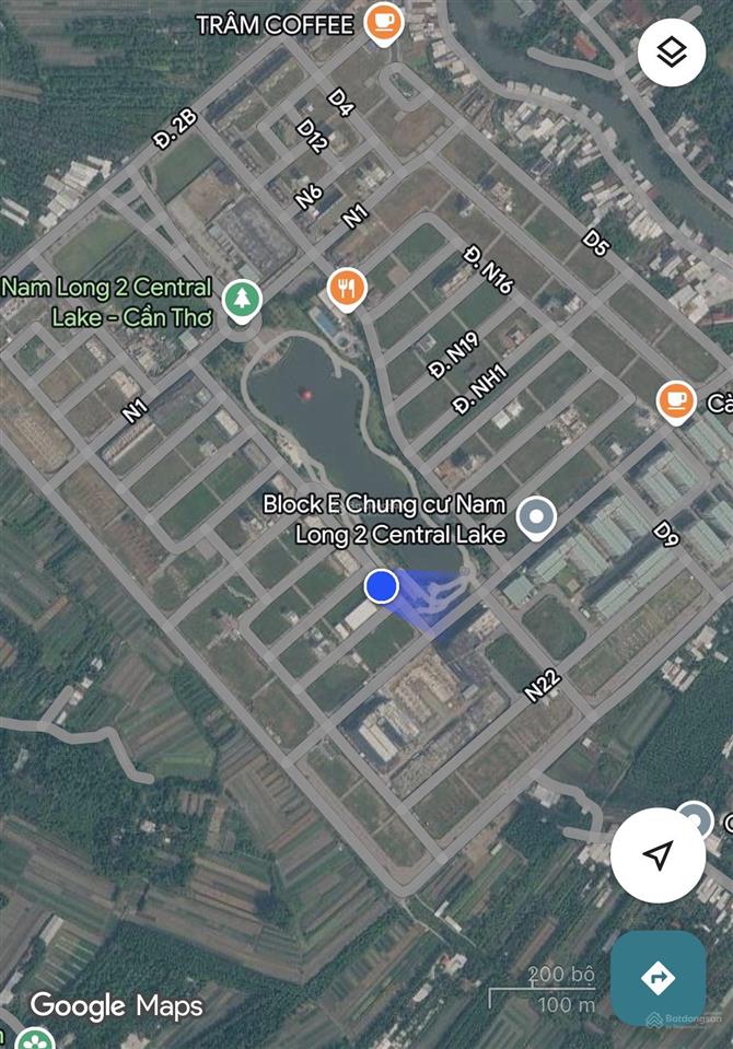 Bán cặp nền đường d8 đối diện hồ cảnh quan khu nam long central lake