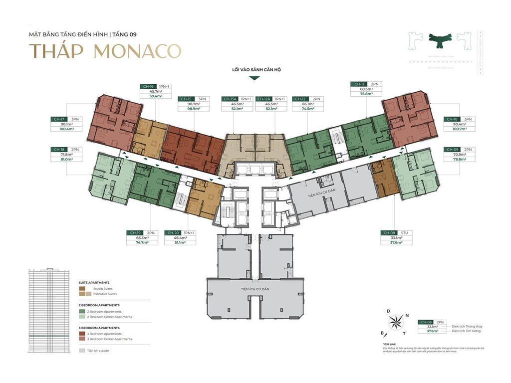 Chênh 400tr thấp nhất dự án, căn 2n tòa m2 view nội khu đẹp