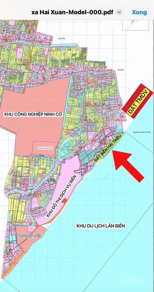 Chính chủ bán đất mặt biển hải xuân giá rẻ 1,5 tỷ. kinh doanh nhà hàng khách sạn hiếm có