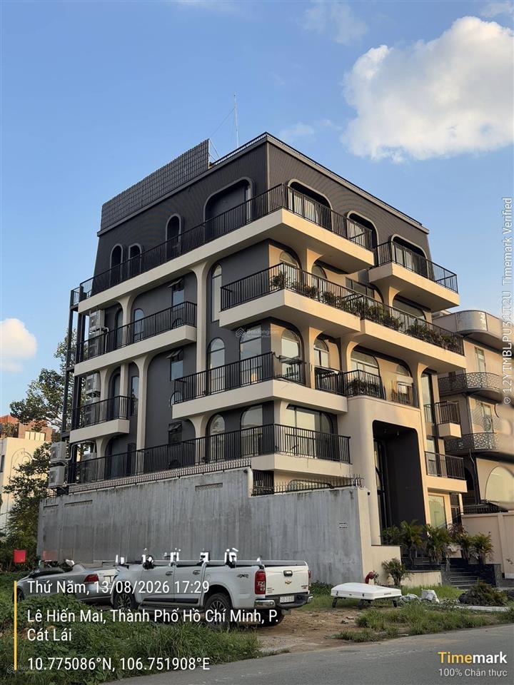 Cho thuê toà vp khu thạnh mỹ lợi. dt 16,2x20m. hầm 5lầu full sàn trống. dtsd ~1500m2. giá 370tr/th