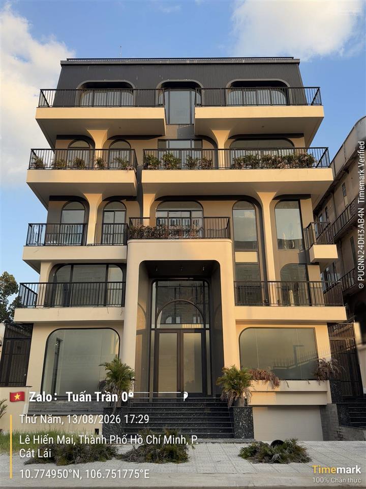 Cho thuê toà vp khu thạnh mỹ lợi. dt 16,2x20m. hầm 5lầu full sàn trống. dtsd ~1500m2. giá 370tr/th