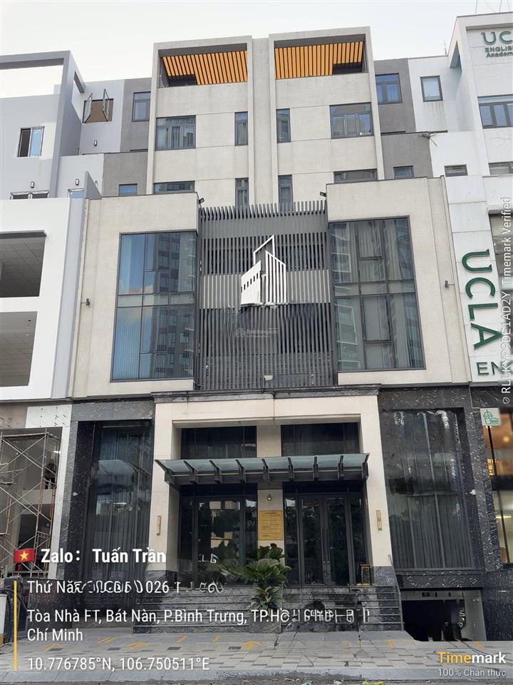 Cho thuê sàn văn phòng 60 triệu vnd, 230m2 tại bát nàn, bình trưng tây, q2. ngang 14m sàn trống