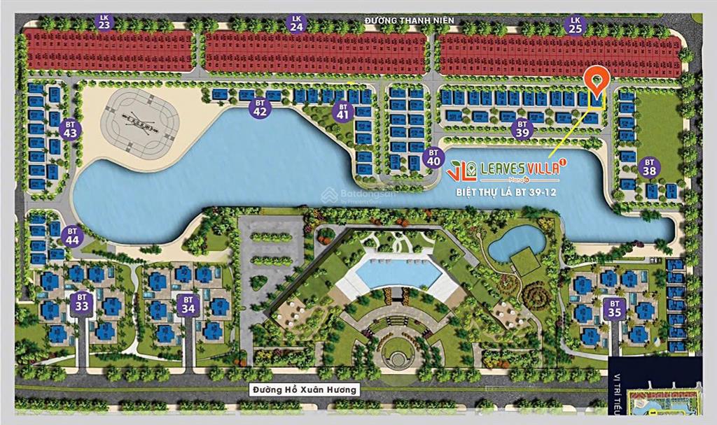 Bán bt39 flc lux city samson, 19,5 tỷ, 211,5m2, đẹp, nhiều tiện ích hiện đại, nhiều cây