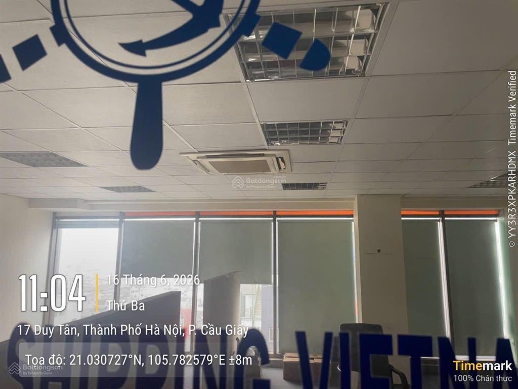 Cho thuê văn phòng tòa ttc  duy tân dt 500m² có chia nhỏ diện tích. giá 380 nghìn/m2/th