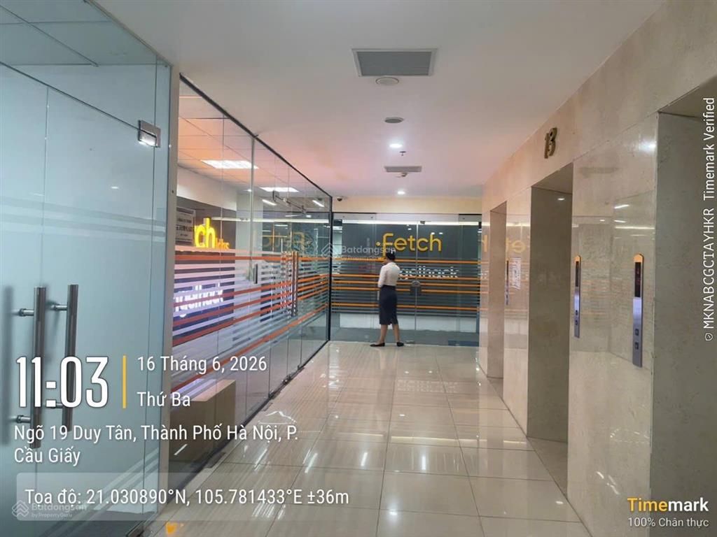 Cho thuê văn phòng tòa ttc  duy tân dt 500m² có chia nhỏ diện tích. giá 380 nghìn/m2/th
