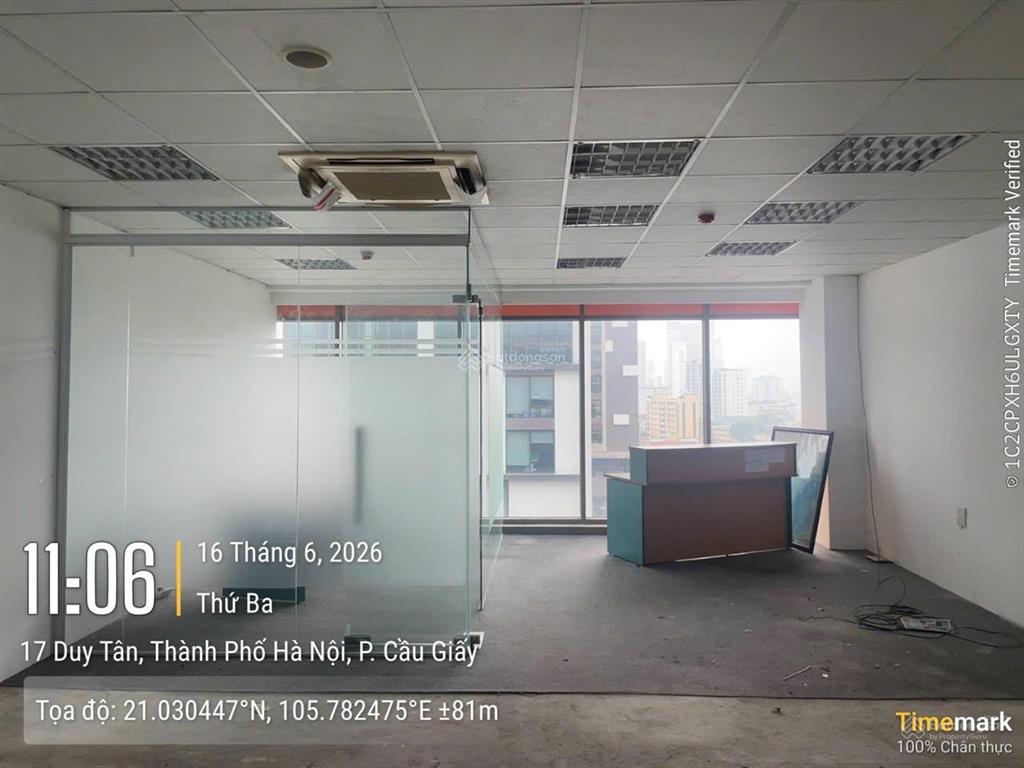 Cho thuê văn phòng tòa ttc  duy tân dt 500m² có chia nhỏ diện tích. giá 380 nghìn/m2/th