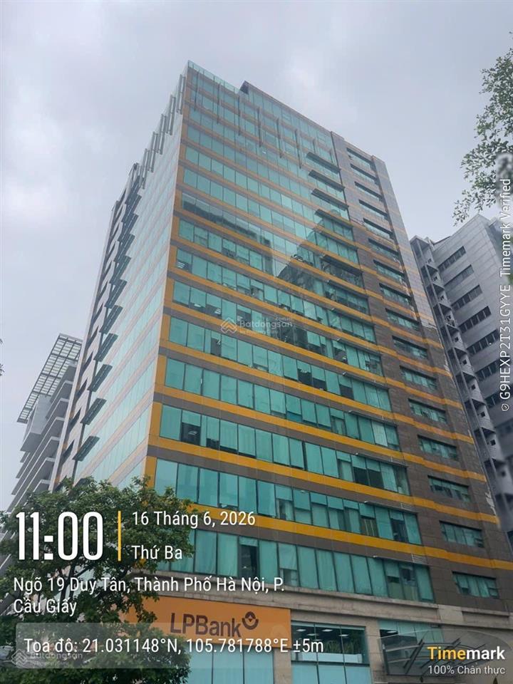 Cho thuê văn phòng tòa ttc  duy tân dt 500m² có chia nhỏ diện tích. giá 380 nghìn/m2/th