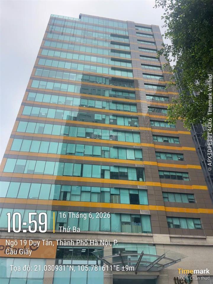Cho thuê văn phòng tòa ttc  duy tân dt 500m² có chia nhỏ diện tích. giá 380 nghìn/m2/th