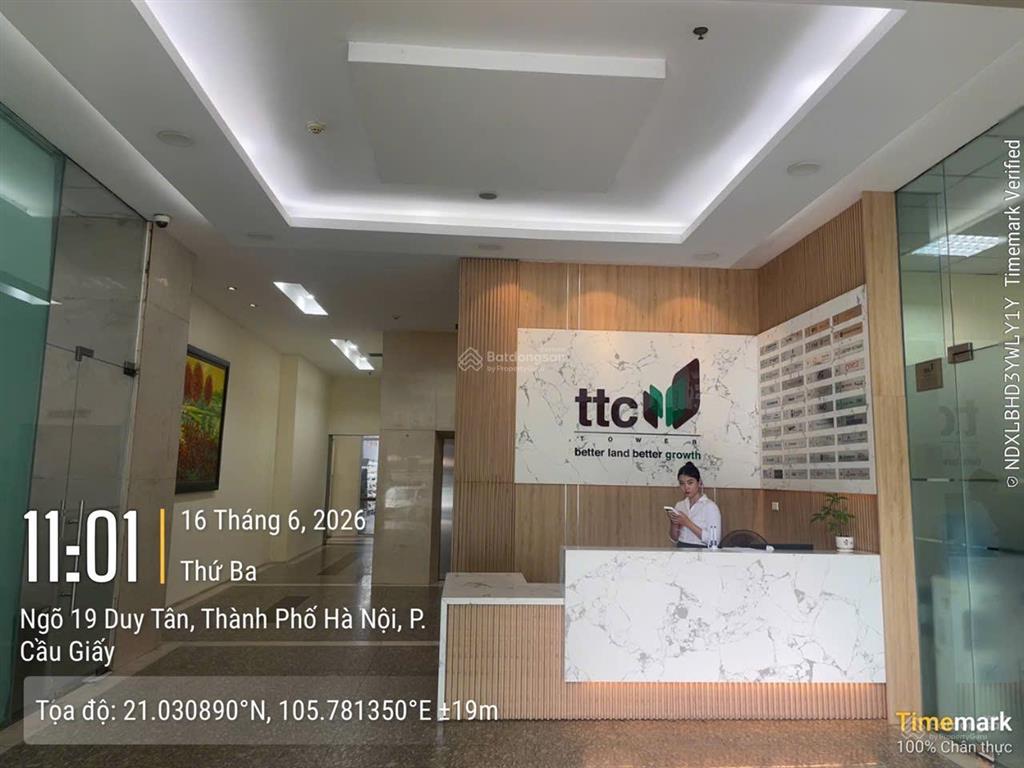 Cho thuê văn phòng tòa ttc  duy tân dt 500m² có chia nhỏ diện tích. giá 380 nghìn/m2/th