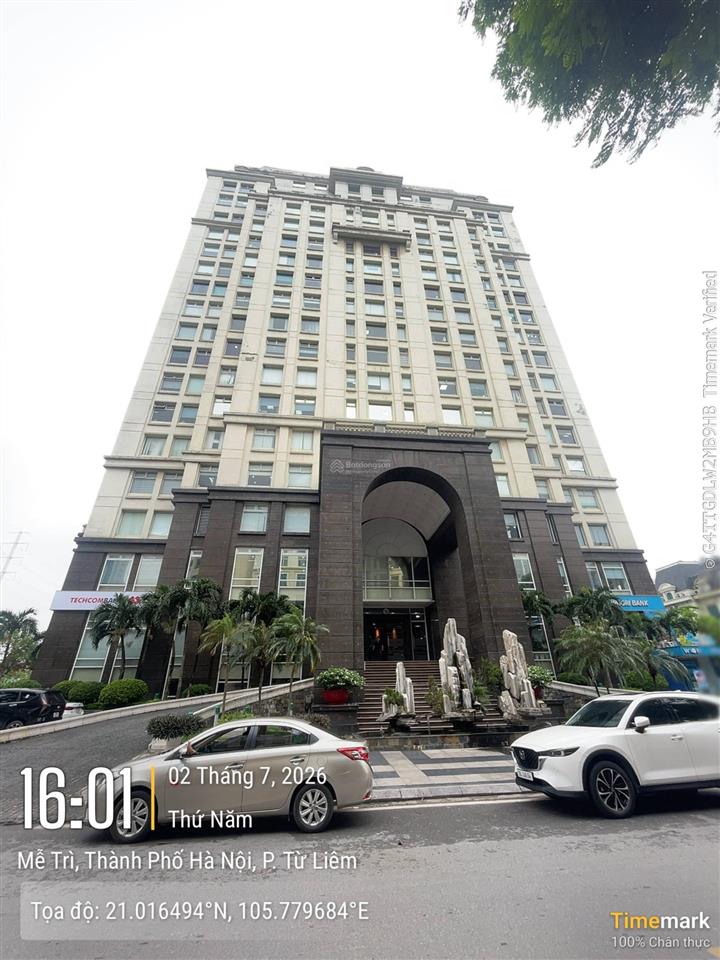 Bql tòa nhà sudico tower cho thuê vp, dt 150m2, giá 300k/m2/th,  0345 943 ***