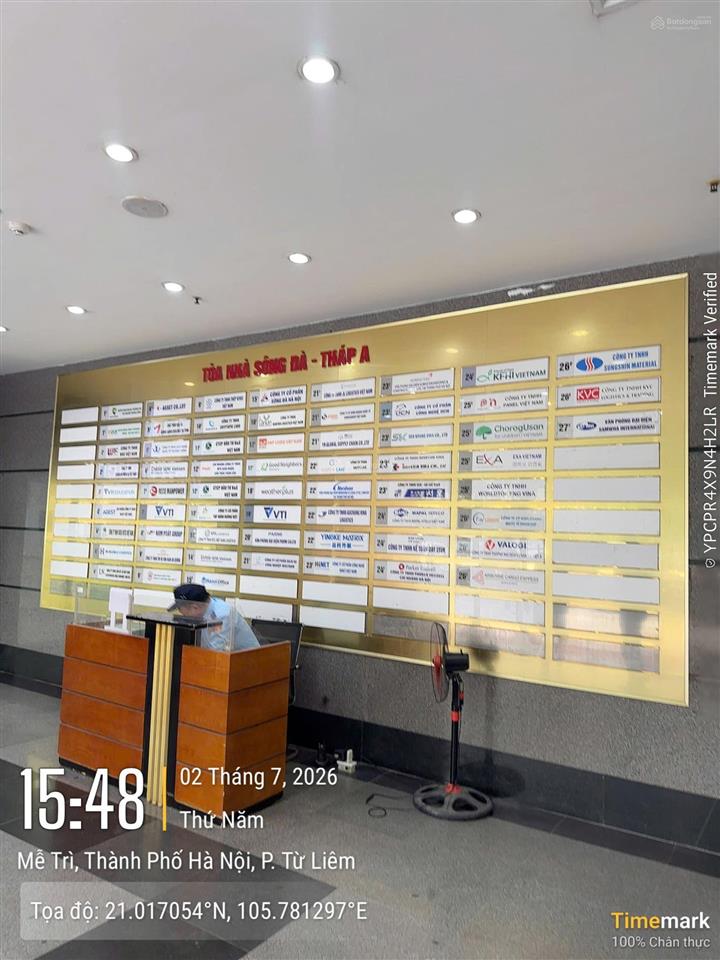 Bql tòa nhà sông đà tower cho thuê vp 1000m2  giá 290k/m2/tháng   0345 943 ***