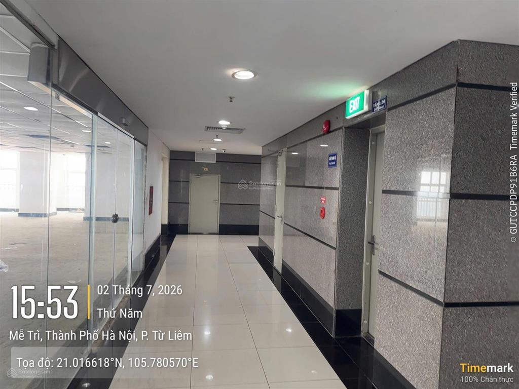 Bql tòa nhà sông đà tower cho thuê vp 1000m2  giá 290k/m2/tháng   0345 943 ***