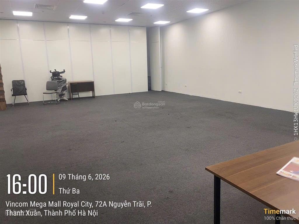 Bql cho thuê văn phòng tại royal city, nguyễn trãi dt 500m2