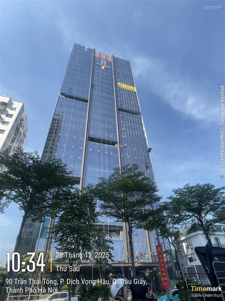 Bql cho thuê văn phòng toà the marc 88 tower trần thái tông, dt 300m2. giá 500k/m2/th