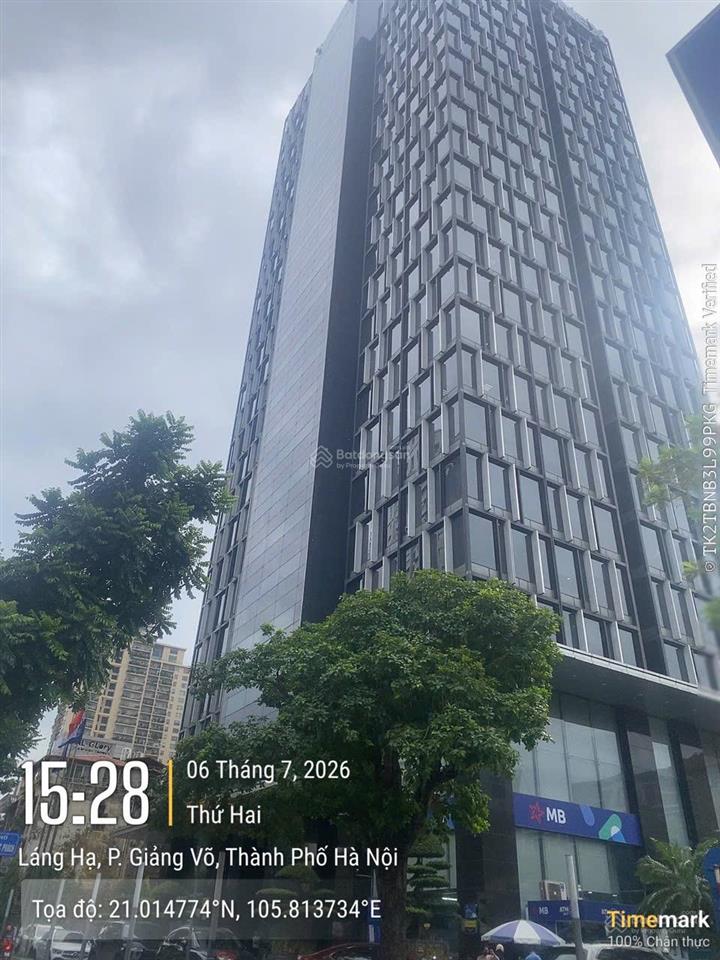 Cho thuê văn phòng hạng a, tòa nhà vinaconex số 34 láng hạ. dt 620m² có cắt nhỏ từ 80m2