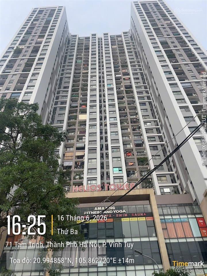Văn phòng cho thuê 300m2 tòa helios tower 75 tam trinh. dt 300m2, giá thuê 200 nghìn/m2/th