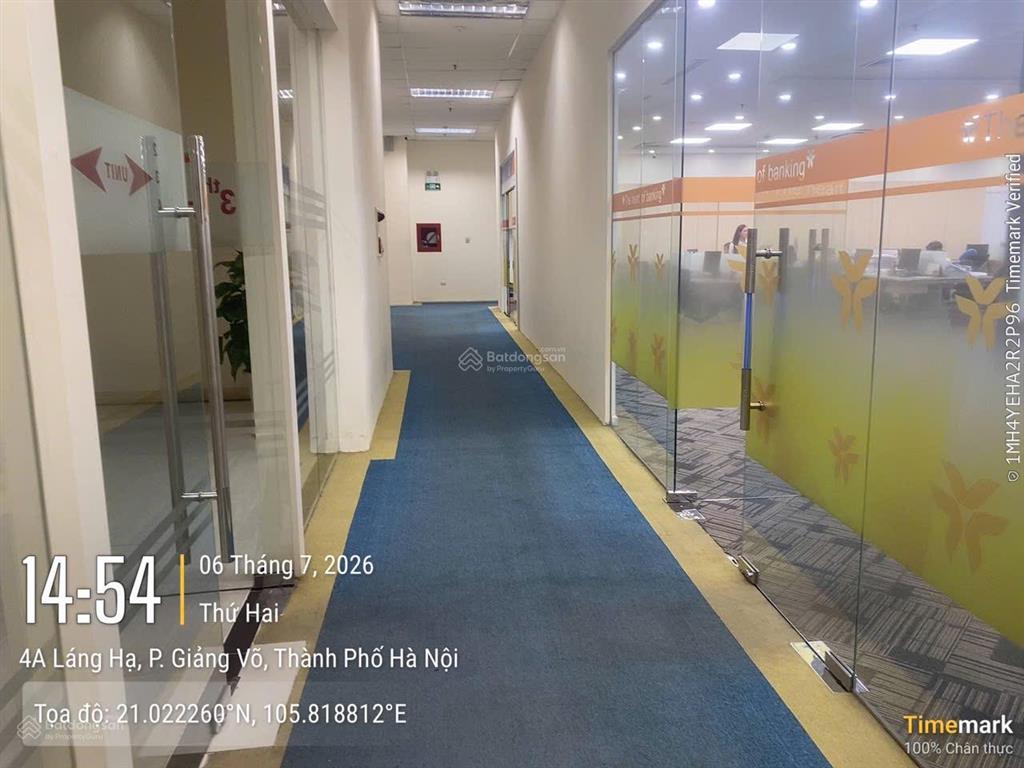 Bql cho thuê văn phòng toà nhà harec building số 4 láng hạ. dt 500m2 có cắt nhỏ từ 100m2