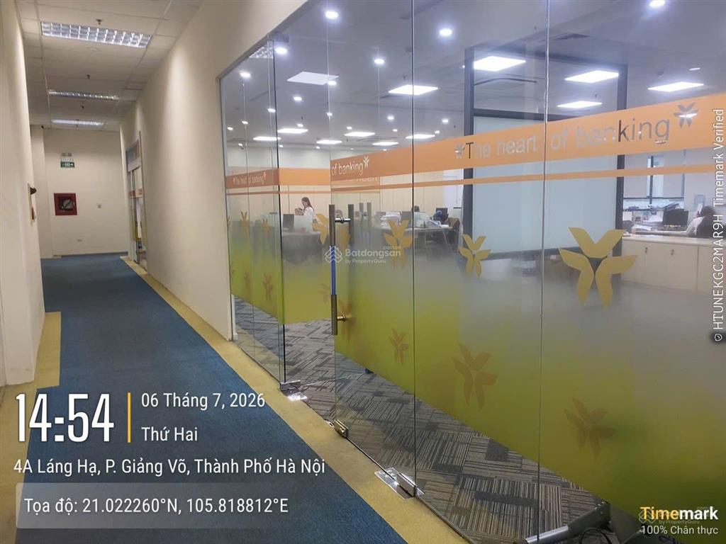 Bql cho thuê văn phòng toà nhà harec building số 4 láng hạ. dt 500m2 có cắt nhỏ từ 100m2