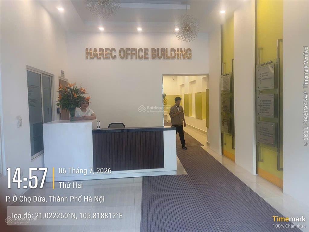 Bql cho thuê văn phòng toà nhà harec building số 4 láng hạ. dt 500m2 có cắt nhỏ từ 100m2