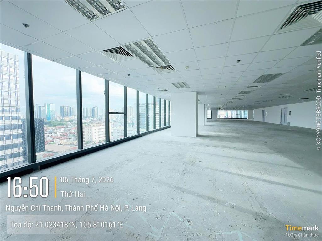 Cho thuê văn phòng hạng a, toà rox 54a nguyễn chí thanh. dt 2000m2 có cắt từ 100m2