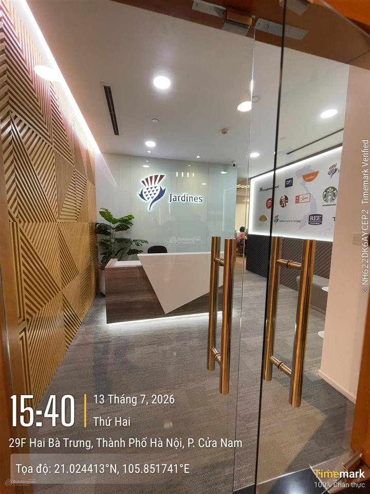 Văn phòng hạng (a) tòa central building 31 hai bà trưng cho thuê. dt 80m2, giá thuê 1015k/m2/th
