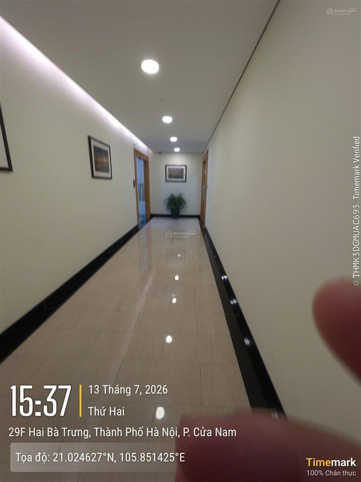 Văn phòng hạng (a) tòa central building 31 hai bà trưng cho thuê. dt 80m2, giá thuê 1015k/m2/th