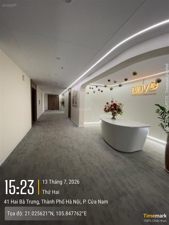 Văn phòng hạng b tòa capital building 41 hai bà trưng cho thuê. diện tích 80m2  giá thuê 490k/m2