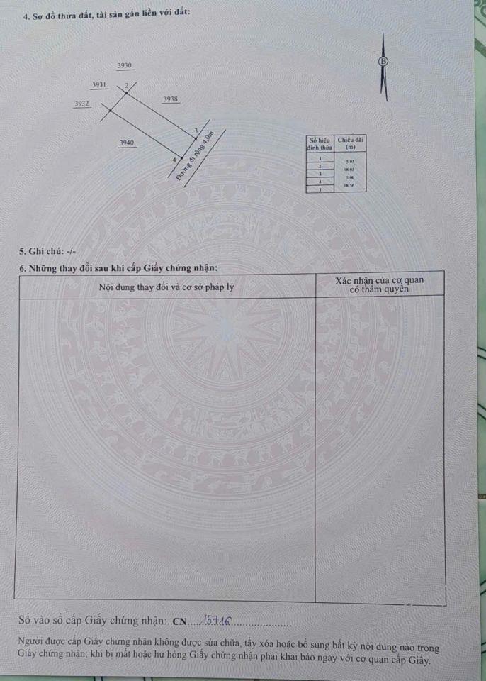 Bán đất Diên Toàn giá rẻ full thổ thôn Đông Dinh gần khu tái định cư