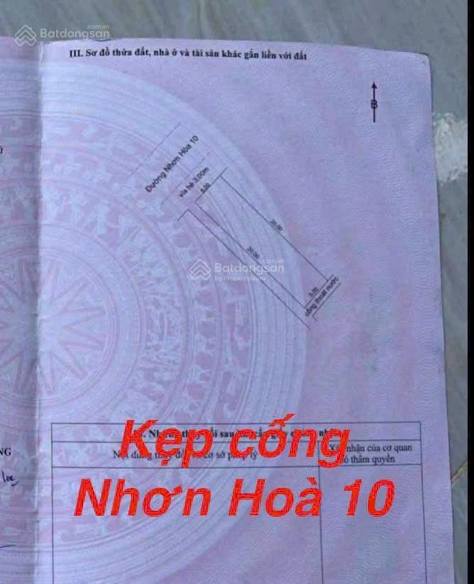 Bán rẻ lô đất đường nhơn hoà 10 kẹp cống ngay bến xe trung tâm đà nẵng, xây trọ, căn hộ hoặc ở