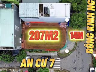 Bán lô góc 2 mặt tiền đông kinh nghĩa thục  an cư 7, 207m2, cách biển 200m| cấp phép 9 tầng