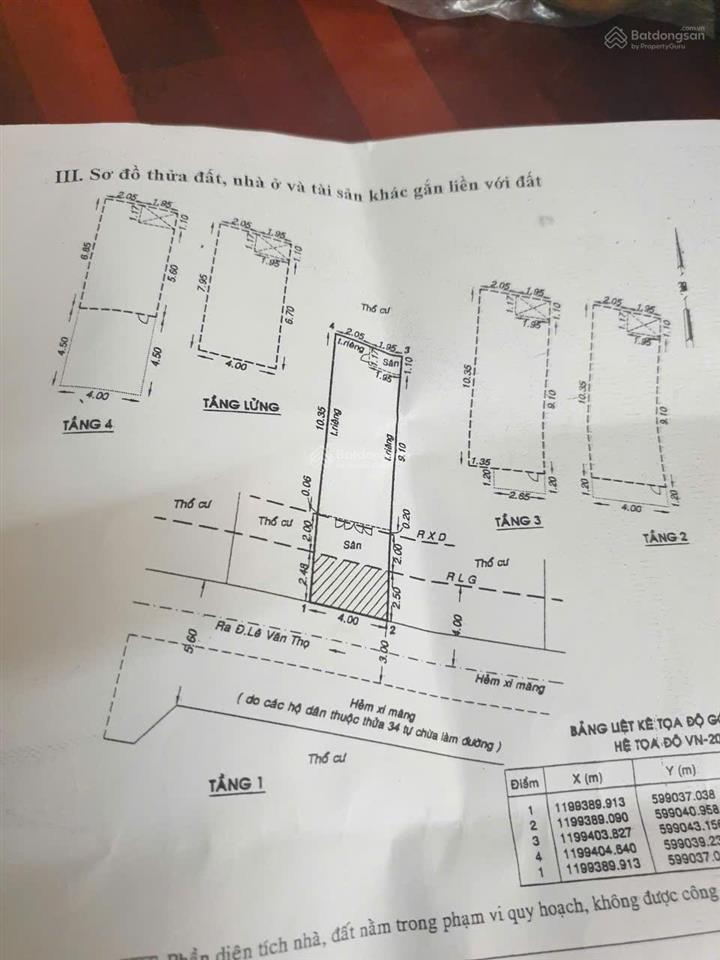 Bán nhà hẻm xe tải lê văn thọ. p11. gò vấp. 8,5 tỷ.