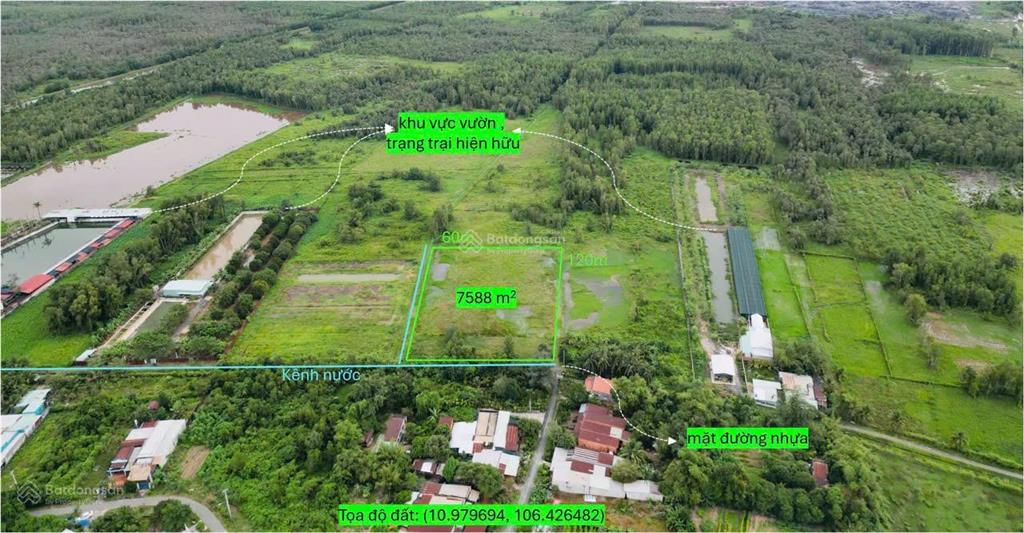 Bán đất vườn thái mỹ, củ chi  tiềm năng sinh lời cao. giá 18,5 tỷ