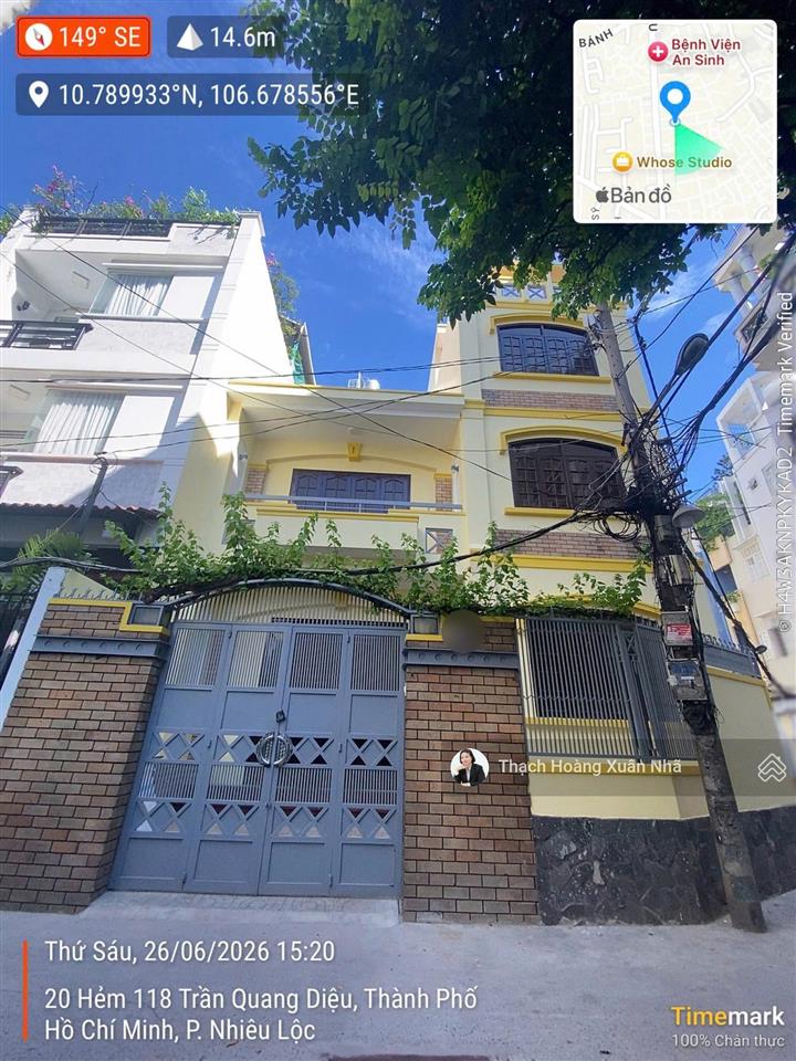 Một trong số ít! nhà đẹp, có sân vườn trần quang diệu, q3  dt 10 x 10m  4 tầng  chỉ 19,5 tỷ