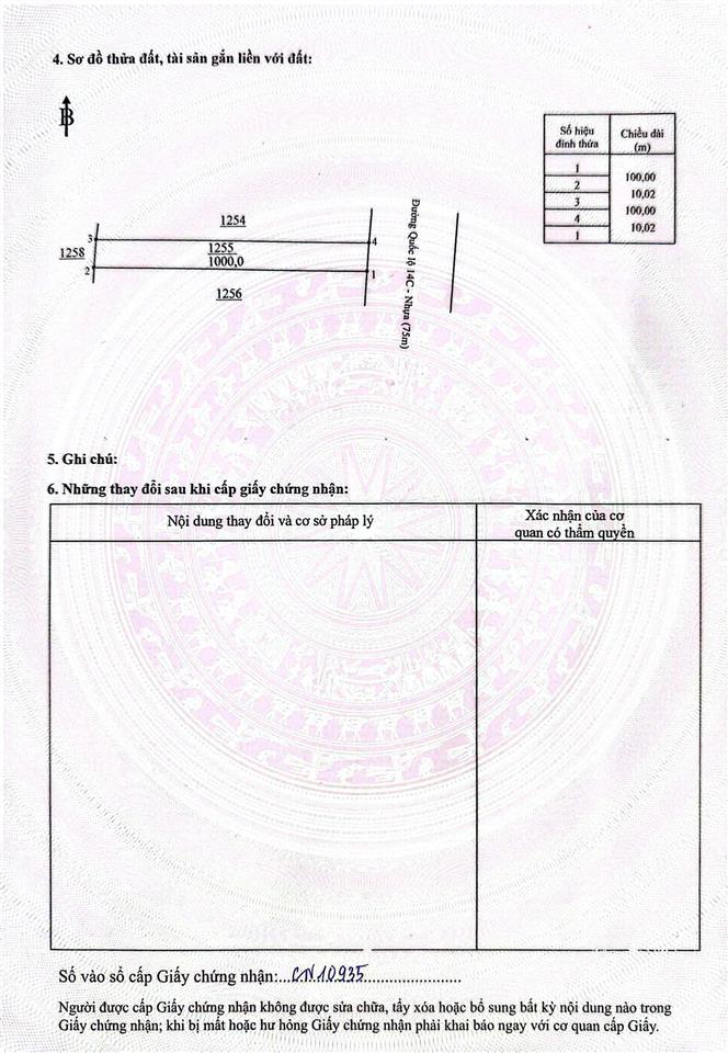 Bán đất tại lộc thành, 1,3 tỷ, 1000m2, giá ưu đãi! hot!