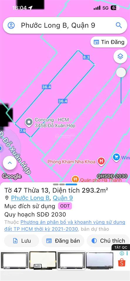 Siêu phẩm mặt tiền đỗ xuân hợp tp. thủ đức (q9 cũ). dt 8.3mx36m, cn 240.3m2  2t  giá 48 tỷ tl