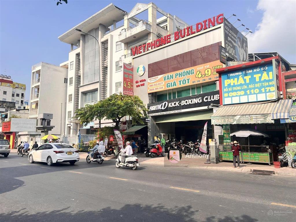 Bán toà mt nơ trang long,p12,q.bình thạnh. dt13x60m,h22m,dtđất1160m2hdt400tr. gia240ty