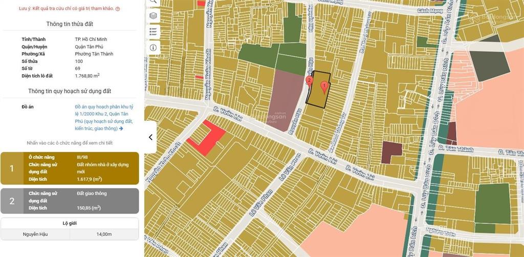 Bán siêu phầm ngang lớn mt nguyễn hậu, tân phú 55x32m 1.630m² giá bán 170 tỷ