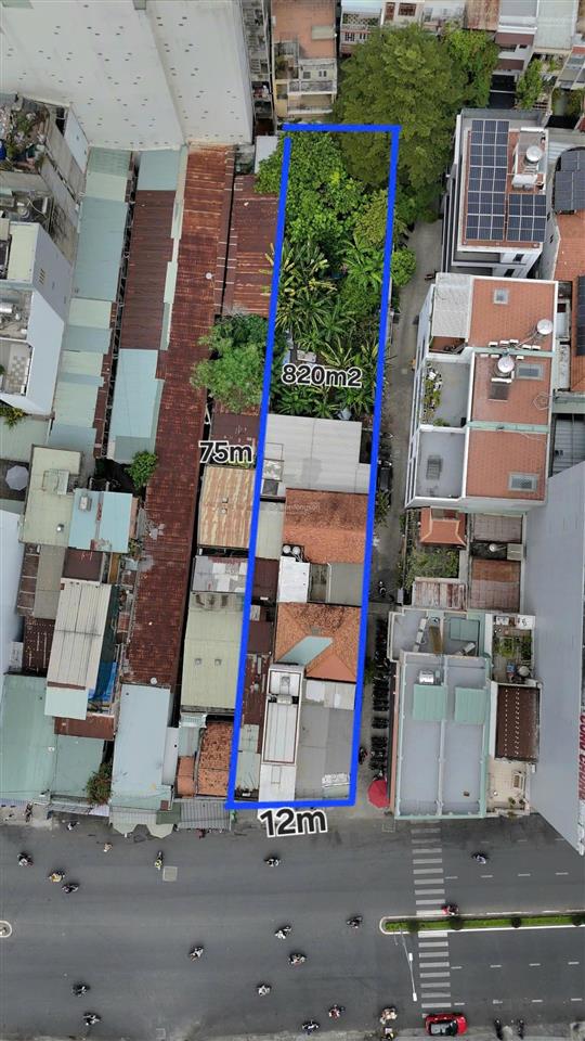 Bán khuôn đất vipdt 12x75mcn 830m²ctxd1 h10 tầngmt xô viết nghệ tĩnh, bình thạnhgiá 150 tỷ