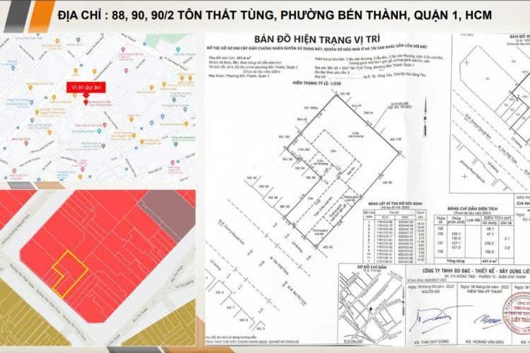 Bán quỹ đất  ctxd 2 hầm 12 tầngmt tôn thất tùng  10x28m (nh20m) = 431m2  giá 310 tỷ!